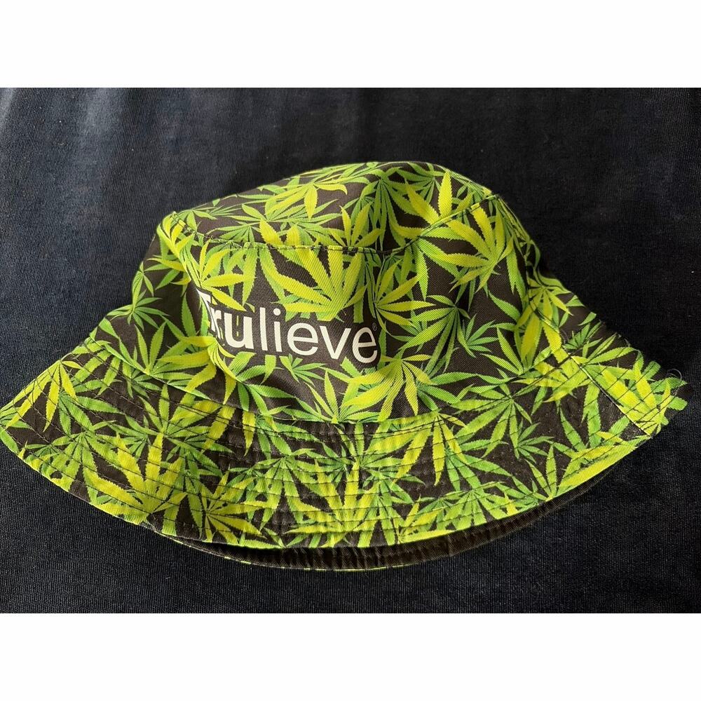 Trulieve Reversible Bucket Hat One Size with Enamel Pin